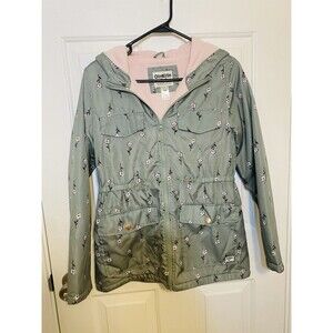 Oshkosh Girls Coat 14 Floral Pea Green